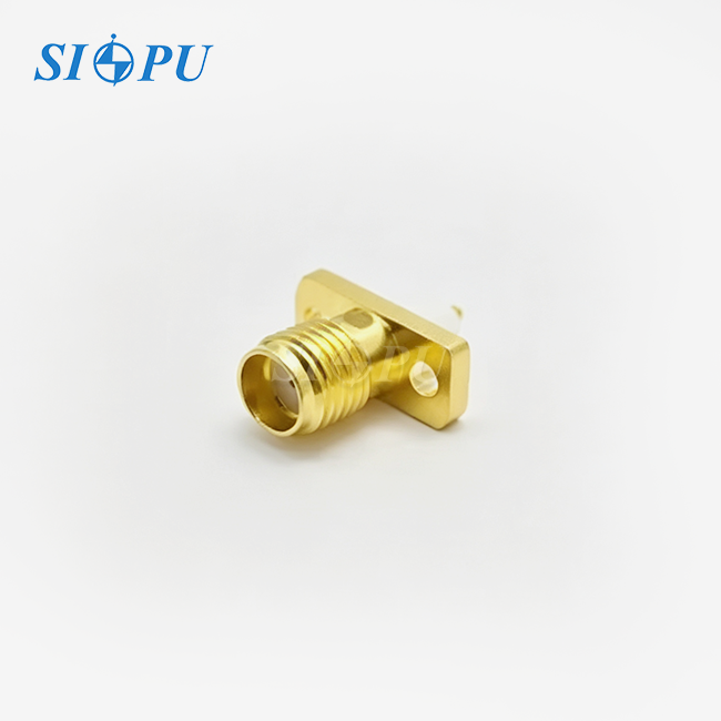 SMA Female 2-Hole Flange Microstrip Connector